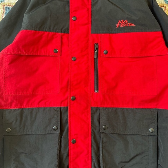 Vintage No Fear Zip-up Multi Pocket Jacket Large - Picture 4 of 7